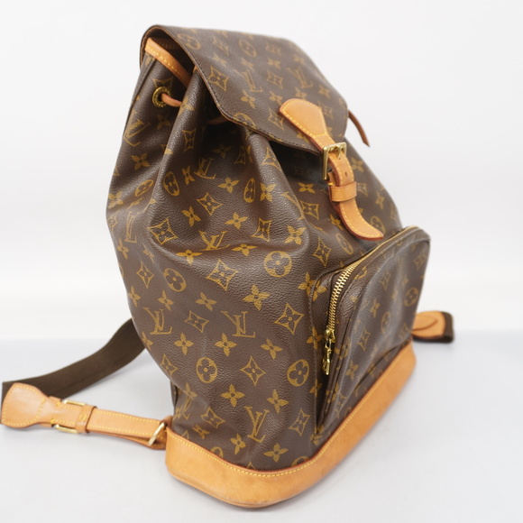 Auth Louis Vuitton Monogram Montsouris GM M51135 Women's Backpack - Picture 2 of 11
